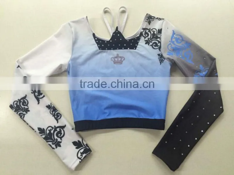 Specialized Custom Made Cheerleader Clothes, Fashionable Long Sleeves Cheerleader Uniforms