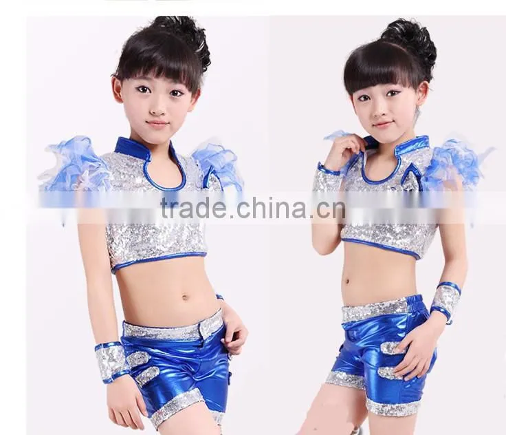 Jazz dance private dance costumes sequins children's dance