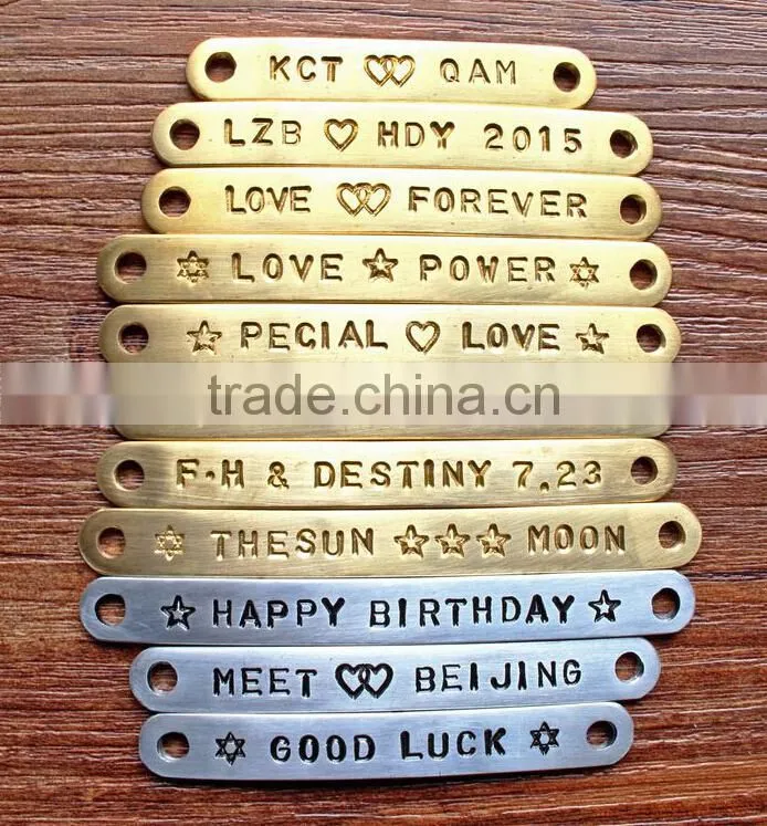 new design 2015 leather wrap bracelet I Love You heart buckle leather wrap bracelet custom logo letter buckle leather bracelet