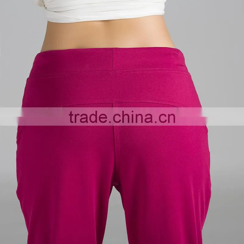 2015 Newly design Custom high quality womens fashion slim fit jogger sport pants