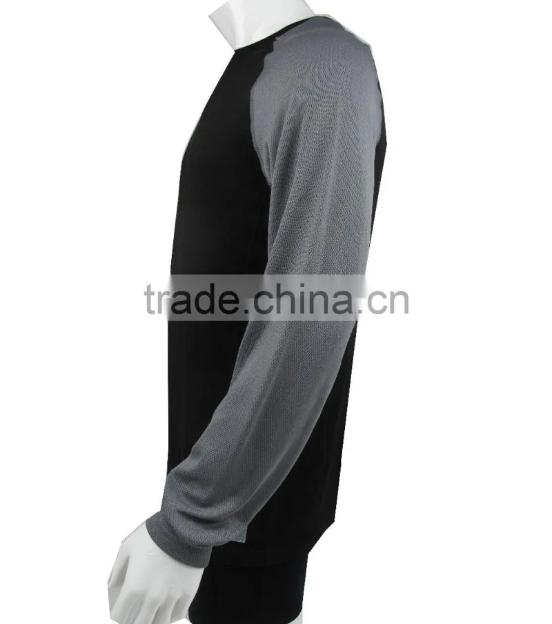 2017 New blank merino wool t shirt Men's Under Base Layer Long Sleeve T-Shirts