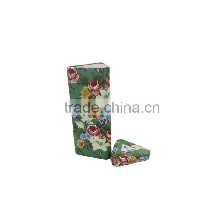 Triangular tea tin/coffee tea metal tin box/empty tin box