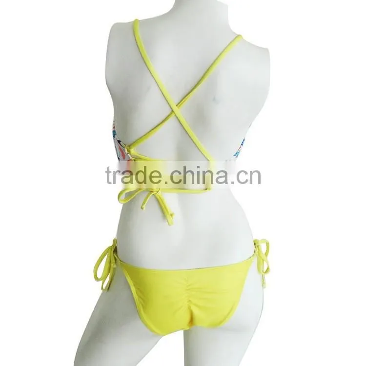 Printed two-piece swimsuit sexy bikini