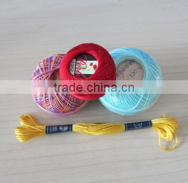 Singed and Mercerized Cotton Thread