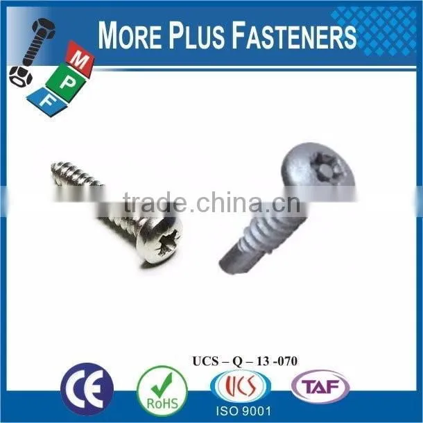 Taiwan #12-14 x 2" Hex - Unslotted Hex Washer Head Epoxy #3 410 Stainless Steel Bonded Sealing Washer Self-Drilling Screw