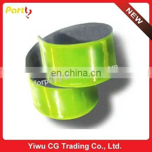 CG-BR042 Wide PVC slap bracelet glow in dark