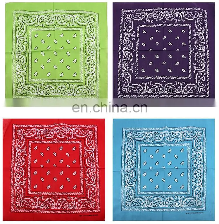 22 Colors Available Men and Women Cotton Cheap Cycling Bandana