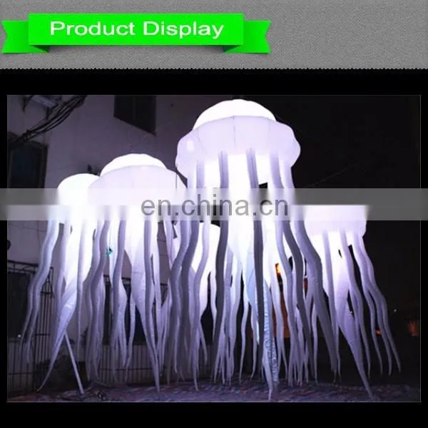 outdoor warm white light decoration inflatable jellyfish
