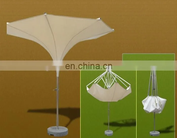 hot sale elegant flower umbrella, LED tulip umbrella for coffe shop