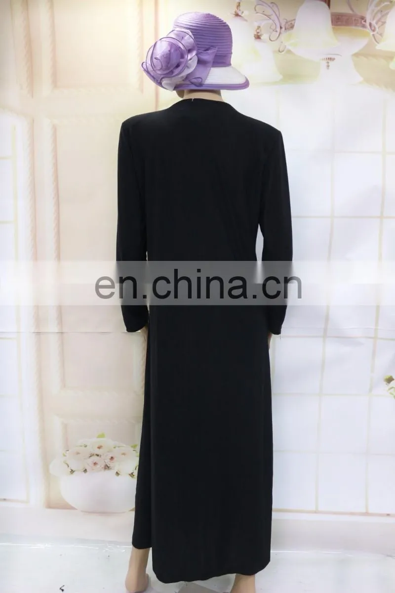 Arabic front middle zipper abaya kaftan designs