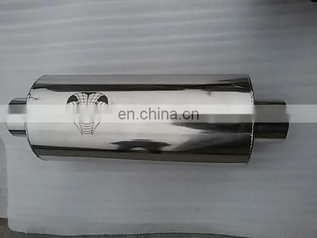 universal round mufflers titanium burned muffler