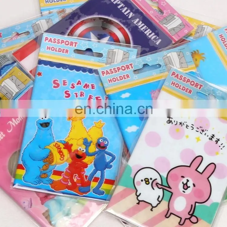 Wholesale Full color print Cheap PVC Passport Holder for Promotion
