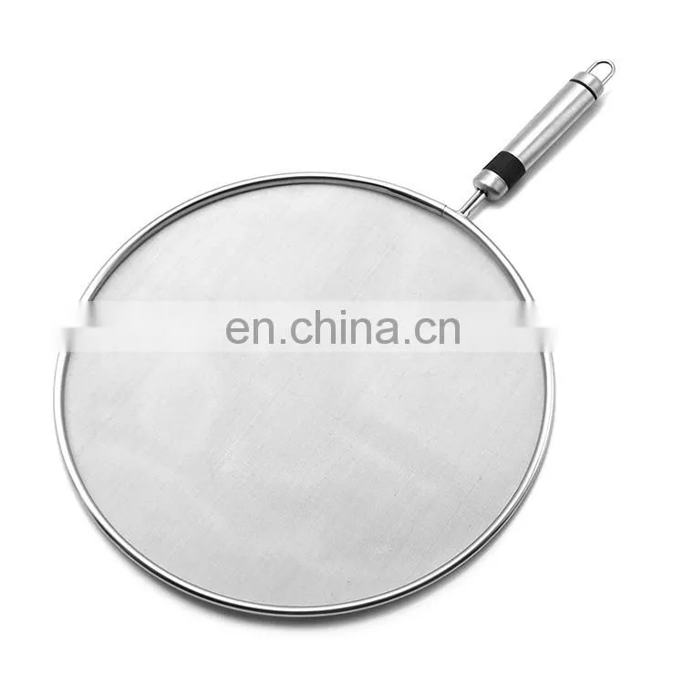 Stainless Steel Fine Mesh Splatter Screen With Handle