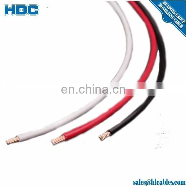 Earthing cable THW wire 8awg 10awg 12awg Black Blue fine copper 300V PVC insulation standard dry/wet use 75 celsius