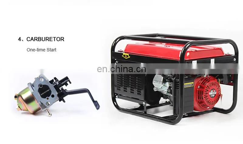 China Manufacturer Hot Sale 3kw Portable Power Generator Petrol Gasoline Generator from 2kw to 8kw