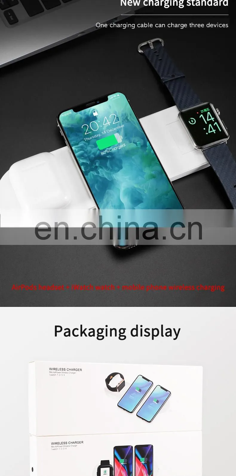 Universal Wireless Charger Wholesale New Arrivals 2020 Wireless Fast Charging For Iphone Mobile Phones For Charger 3 In 1