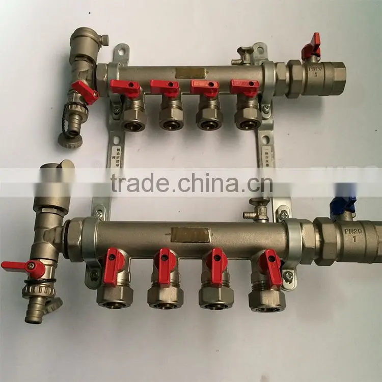 Factory supply new design water gas distribution pex pipe manifold with manual control valve