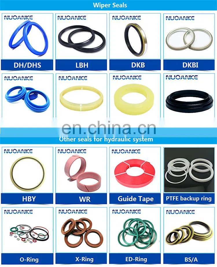 Packing U Cup Y Dust PU NBR FKM Excavator Hydraulic Cylinder Piston Seal Hallite Hydraulic Rod Seal With High Pressure