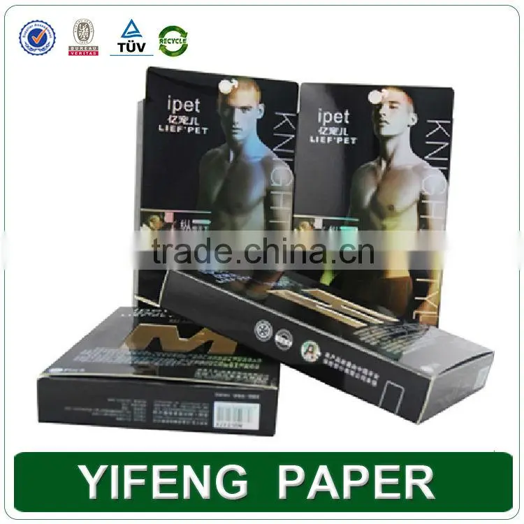 High Quality Plane Shape Folding Underwear Packing Black Paper Box