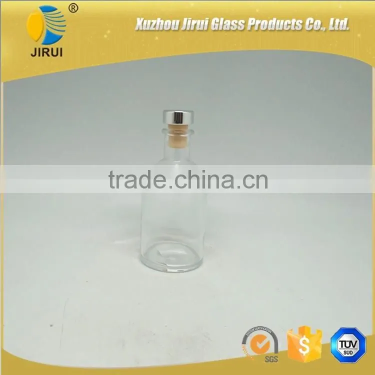 100ml clear reed diffuser glass bottle with silver closure/ stopper