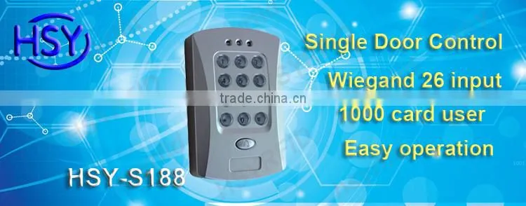 HSY-S188 Low price wiegand26 smart card single door controller rfid reader 125khz