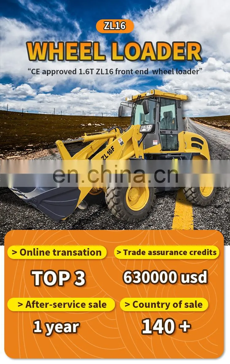 mini Loader 4WD CE 1.6Ton ZL16 CE wheel loader