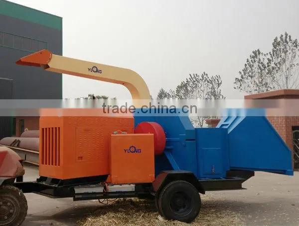 diesel mobile wood chipper/wood shredder (CE)