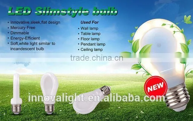 INNOVALIGHT 2015 popular slim flat 7w led lighting bulb