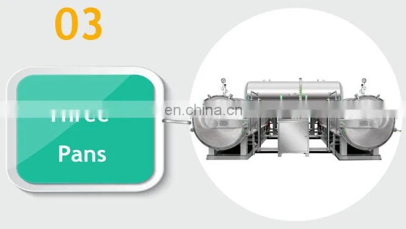 food/mushroom sterilization equipment 65L/100L/150L food autoclave retort for canned food glass jar