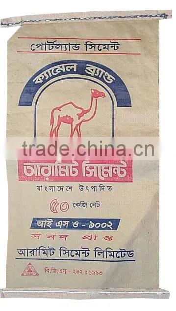 kraft paper bag kraft paper cement bag Kraft Paper / Woven PP Compound Bag