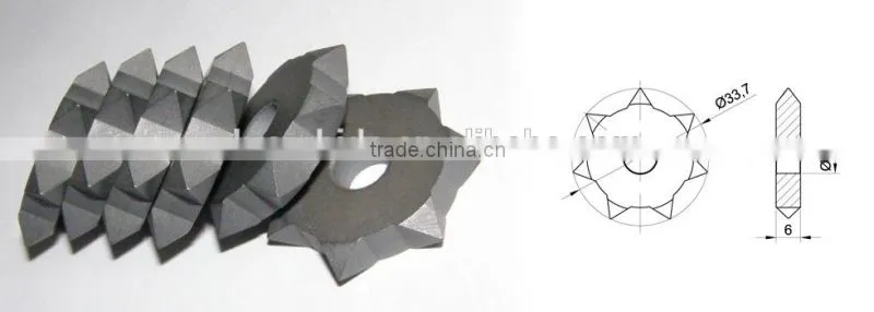 K20 Cemented carbide cutters non-standard for stone cutting