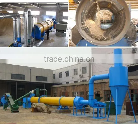professional rotary type sawdust dryer / saw dust dryer manufacturer