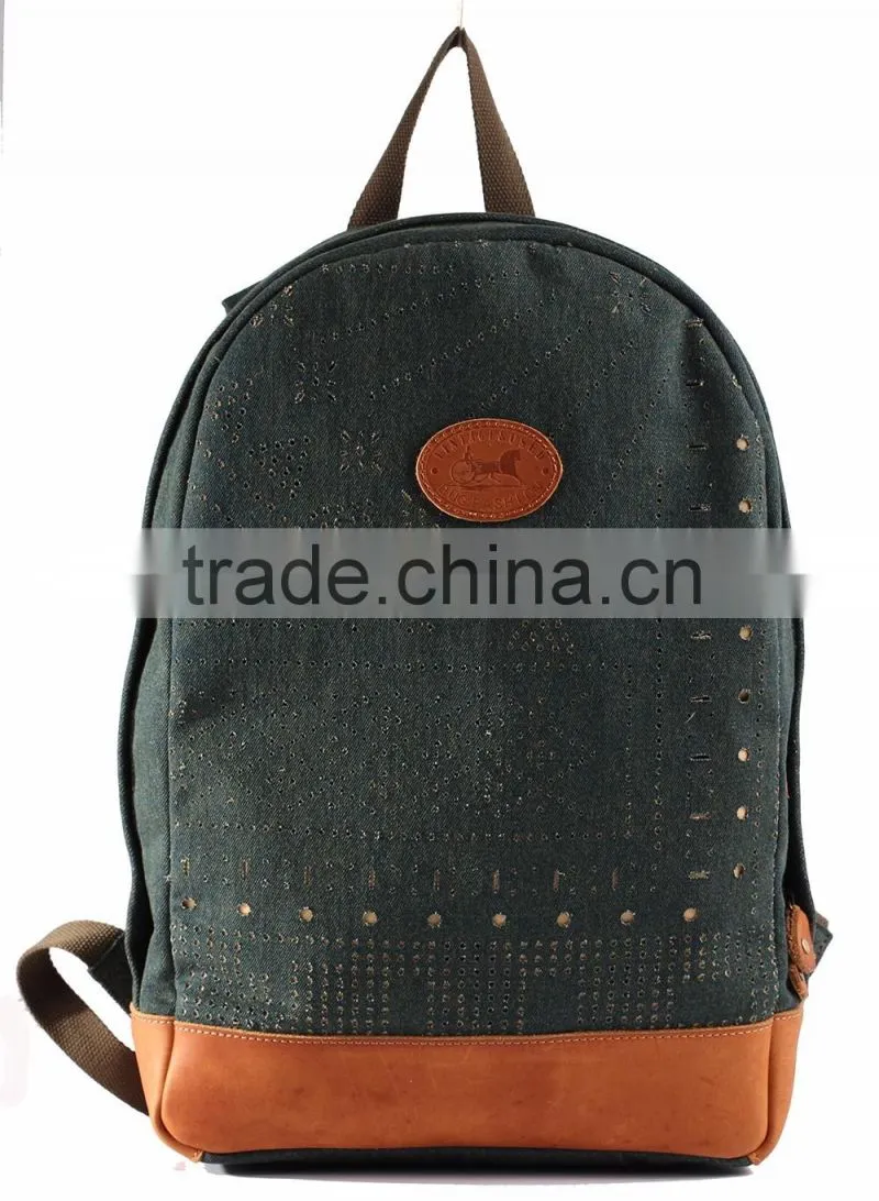 useful vintage canvas backpack travel bag
