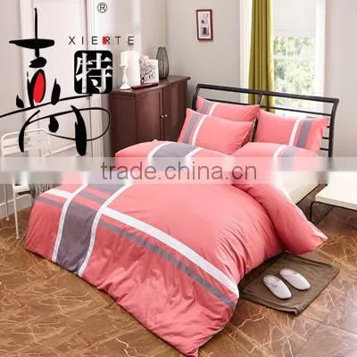 2016 wholesales new solid color cheap 100% cotton bedding set