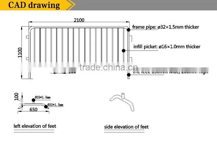 Safety metal road barrier