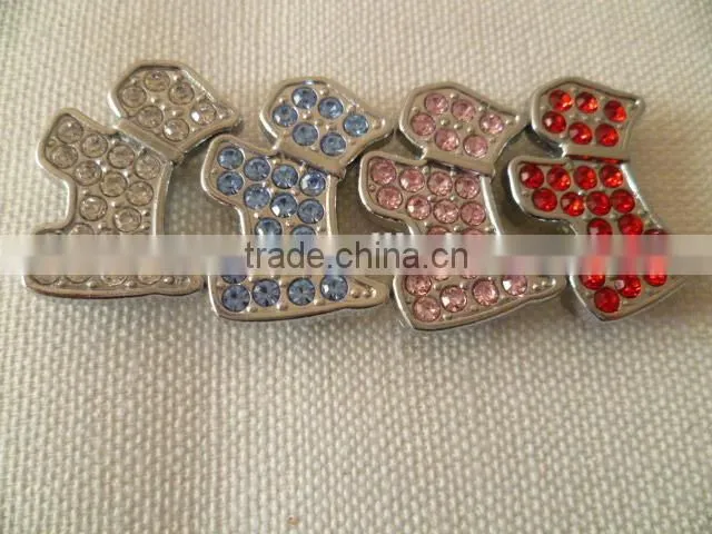 10mm Rhinestone Slide Charms for Pet Collar
