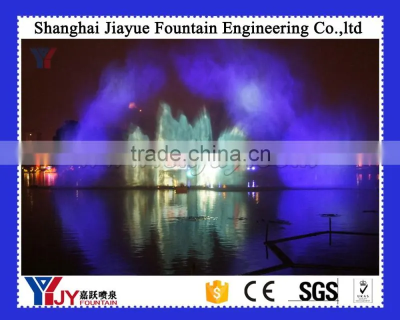 Water curtain movie device nozzle