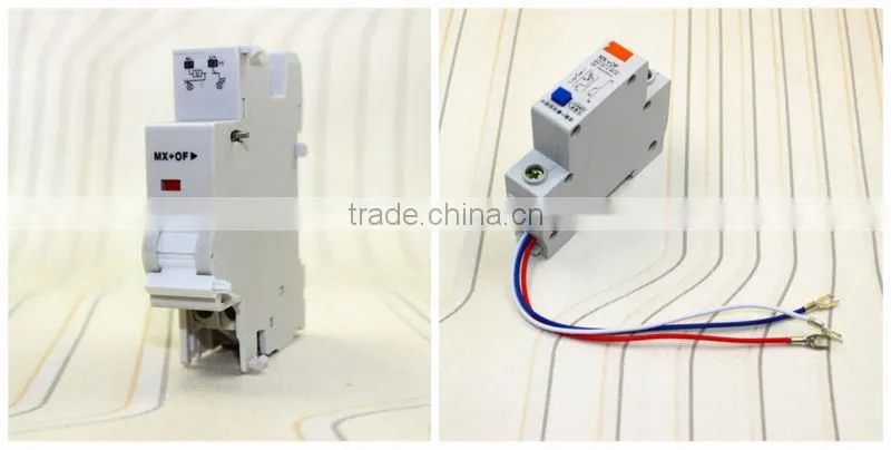 MX+OF shunt release & auxiliary,shunt trip circuit breaker,remote control circuit breaker