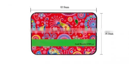USB 3.0 Card Reader with Chinese Style Painting Menory Card reader Driver