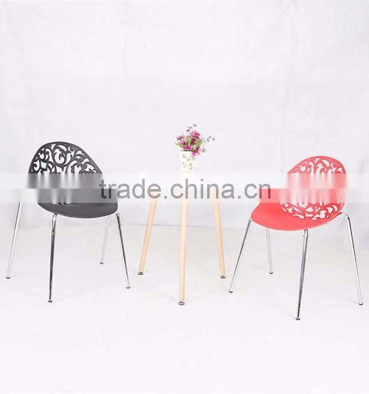 New Product Cheap Hotel Dinning Wedding PP Plastic Hollow Metal Price Steel Banquet Chair