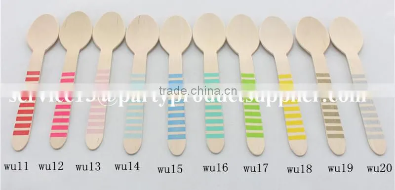 6.5inch Mini Wooden Fork and Spoon and Knife