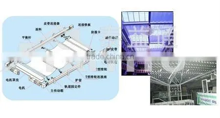 remote controlled electric curtain motor with metal rods