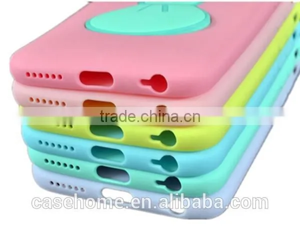 for iphone5/5s New Rabbit Ear Silicone TPU soft Stand cover case