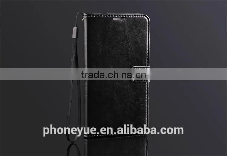 mobile phone card slot stand holder pu leather flip cover case for samsung c4