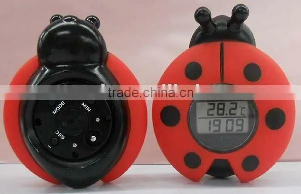 Digital Pool thermometer with timer beetle shape