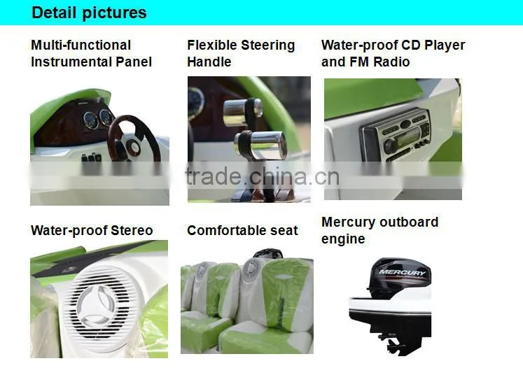 Commercial mini center console cabin fiber glass fishing boat for sale manufacturers