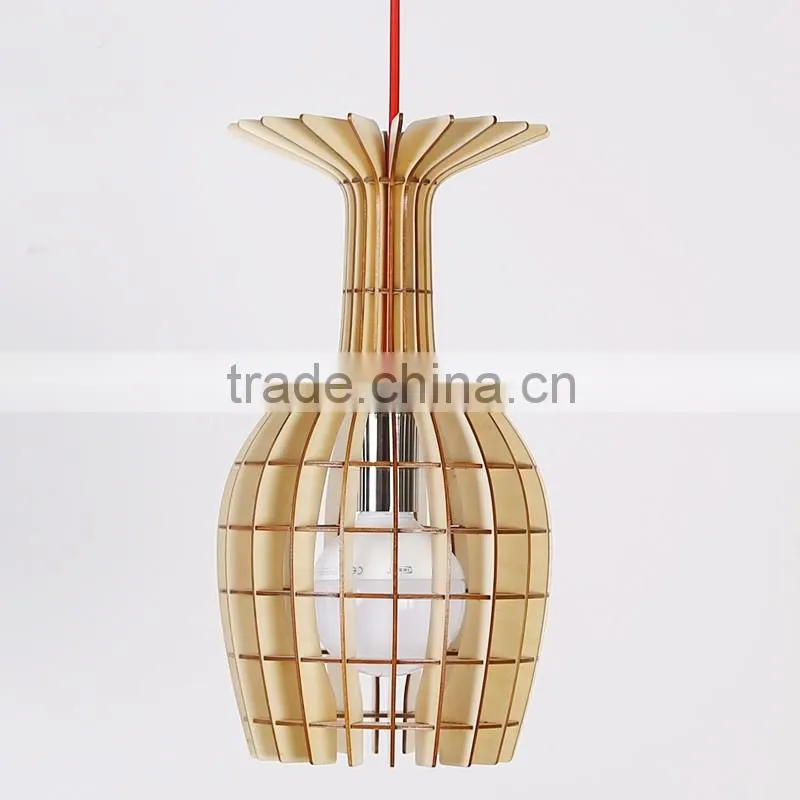 Wooden LED pendant light JK-8005B-33 Wooden restaurant pendant lighting E27 lampholder