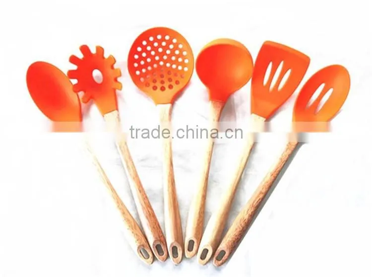 6pcs silicon bonny kitchen utensils cute shape