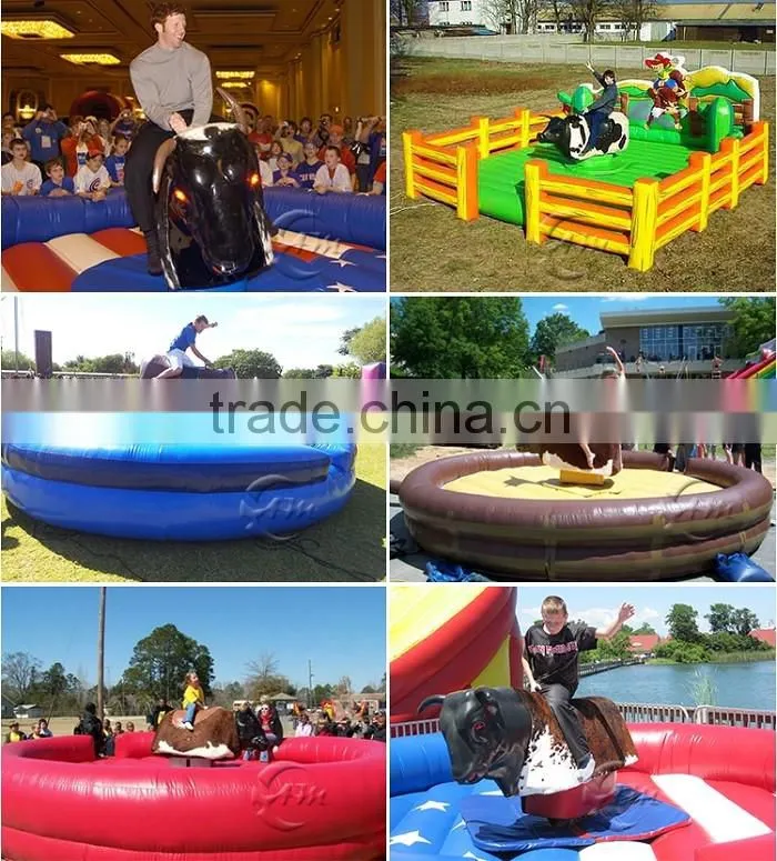 Hot sale inflatable bull riding toys mechanical bull ride for sale