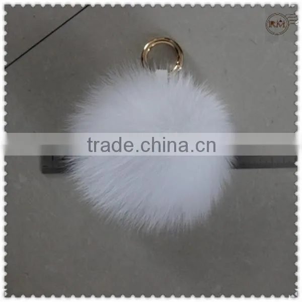 Fluffy Fox Fur Pompons in Factory Wholesale Price
